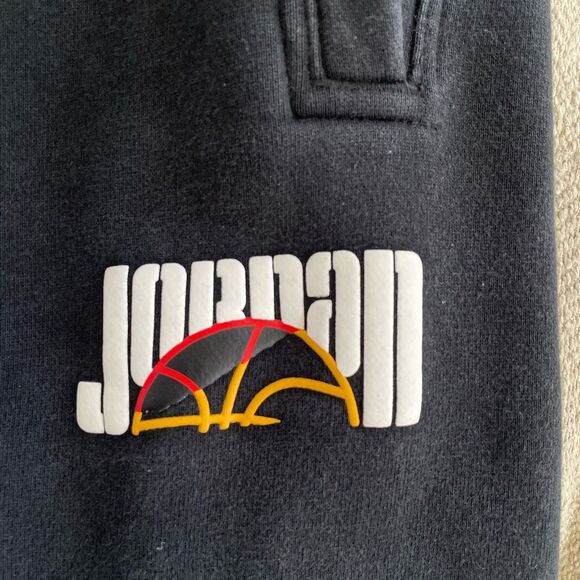 Nike Jordan Sport DNA Fleece Jogger Sweat Pants Jumpman Logo Black S - Picture 5 of 9